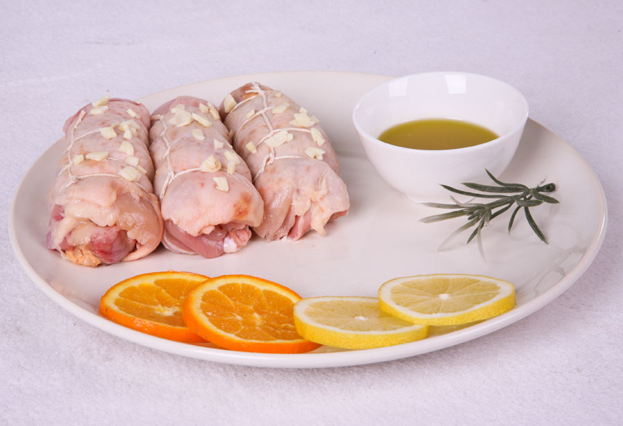 Perna de Frango Recheada